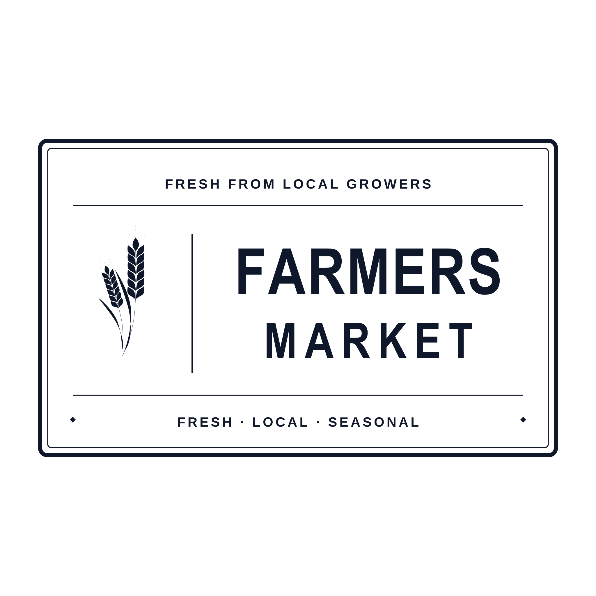 ԱԲ կնիքների ստեղծման գործիքի օրինակ՝ Farmers Market կնիք